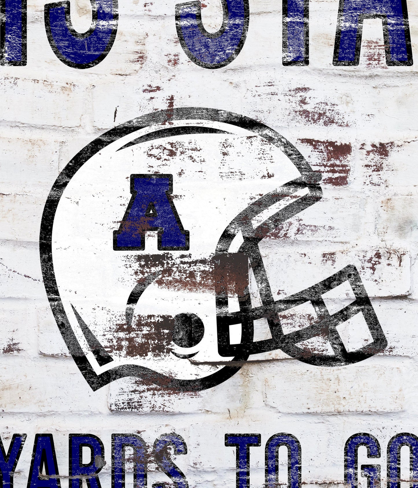 Custom Football Scoreboard Sign Vintage Distressed Rustic Canvas Industrial Modern Wall Decor Game Room Media Bar NFL College