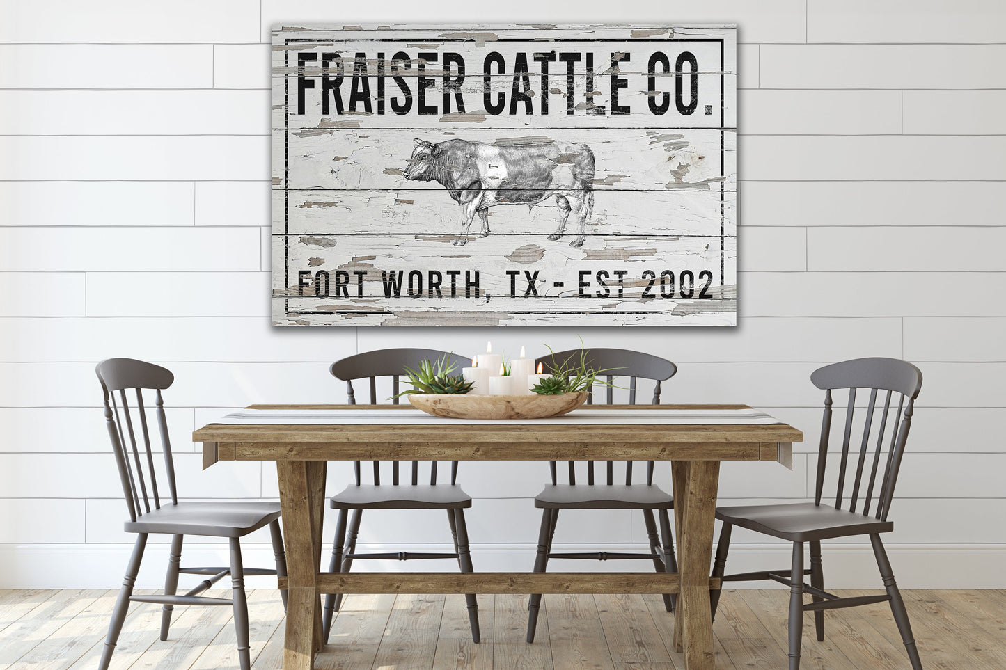 Last Name Sign, Cattle Ranch Sign, Farmhouse Sign, Custom Name Sign, Family Name Sign, Canvas Print, Farmhouse Decor, Custom Ranch Sign