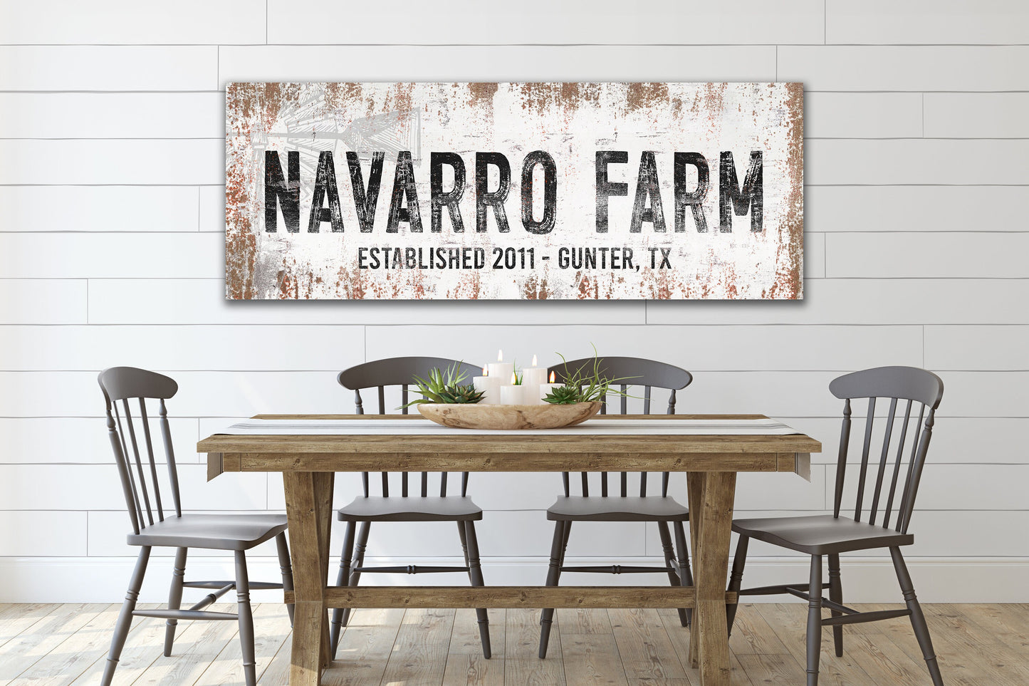 Last Name Sign, Custom Farm Sign, Farmhouse Sign, Custom Name Sign, Family Name Sign, Canvas Print, Farmhouse Decor