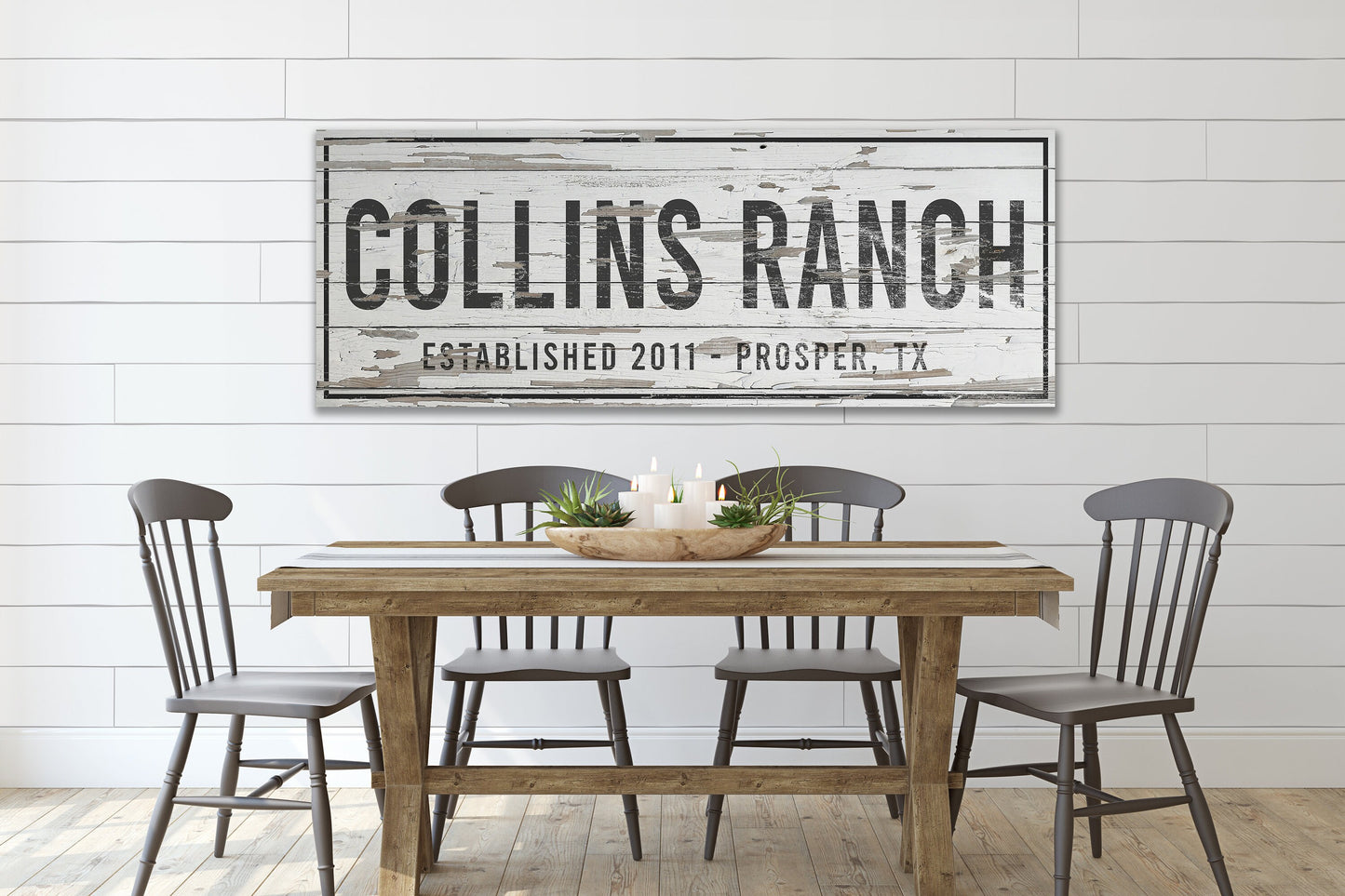 Last Name Sign, Ranch Sign, Farmhouse Sign, Custom Name Sign, Family Name Sign, Canvas Print, Farmhouse Decor