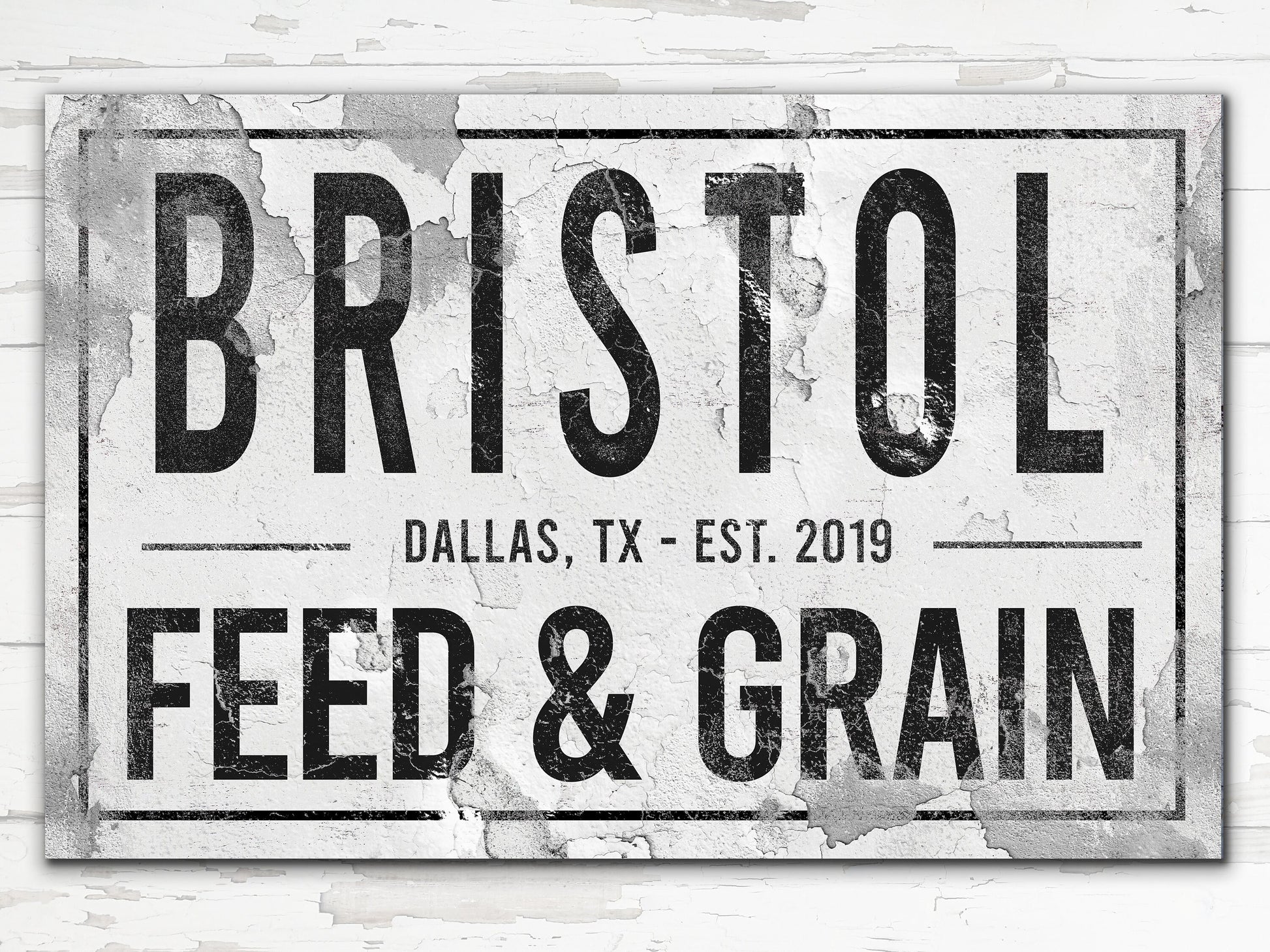 Personalized Feed and Grain Sign, Farmhouse Sign, Custom Name Sign, Family Name Sign, Canvas Print, Farmhouse Decor