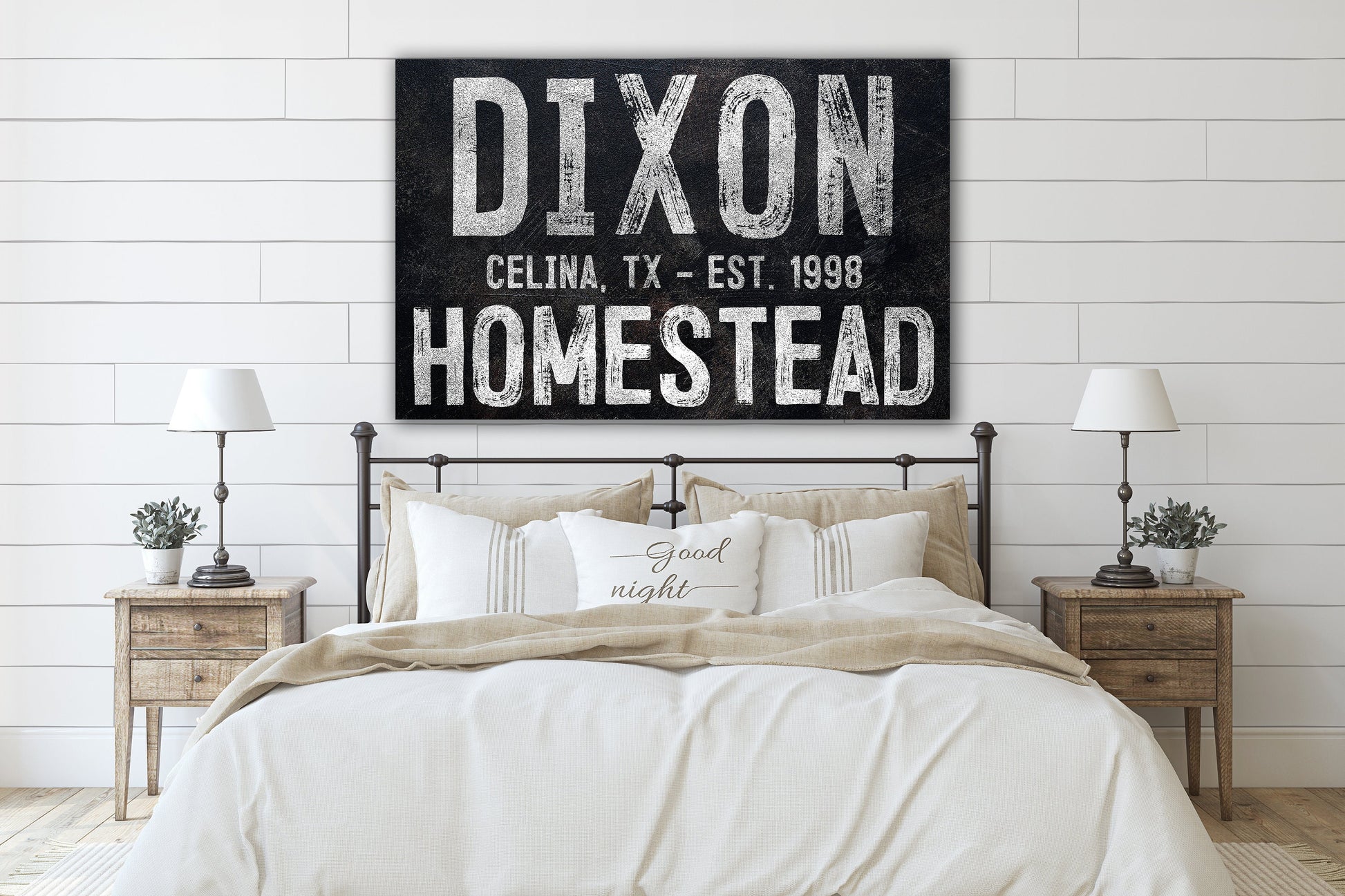 Personalized Homestead Sign, Custom Farmhouse Sign, Custom Canvas Print, Farmhouse Decor