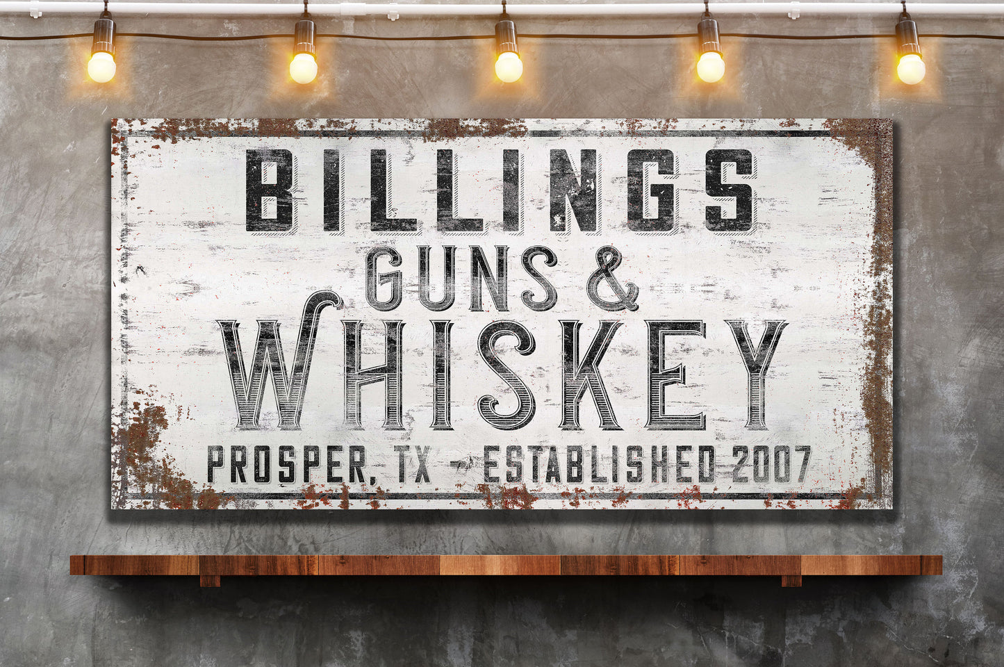 Personalized Sign, Whiskey Bar Sign, Man Cave, Game Room Sign, Custom Name Sign, Family Name Sign, Canvas Print, Bar and Grill, Beer Bar