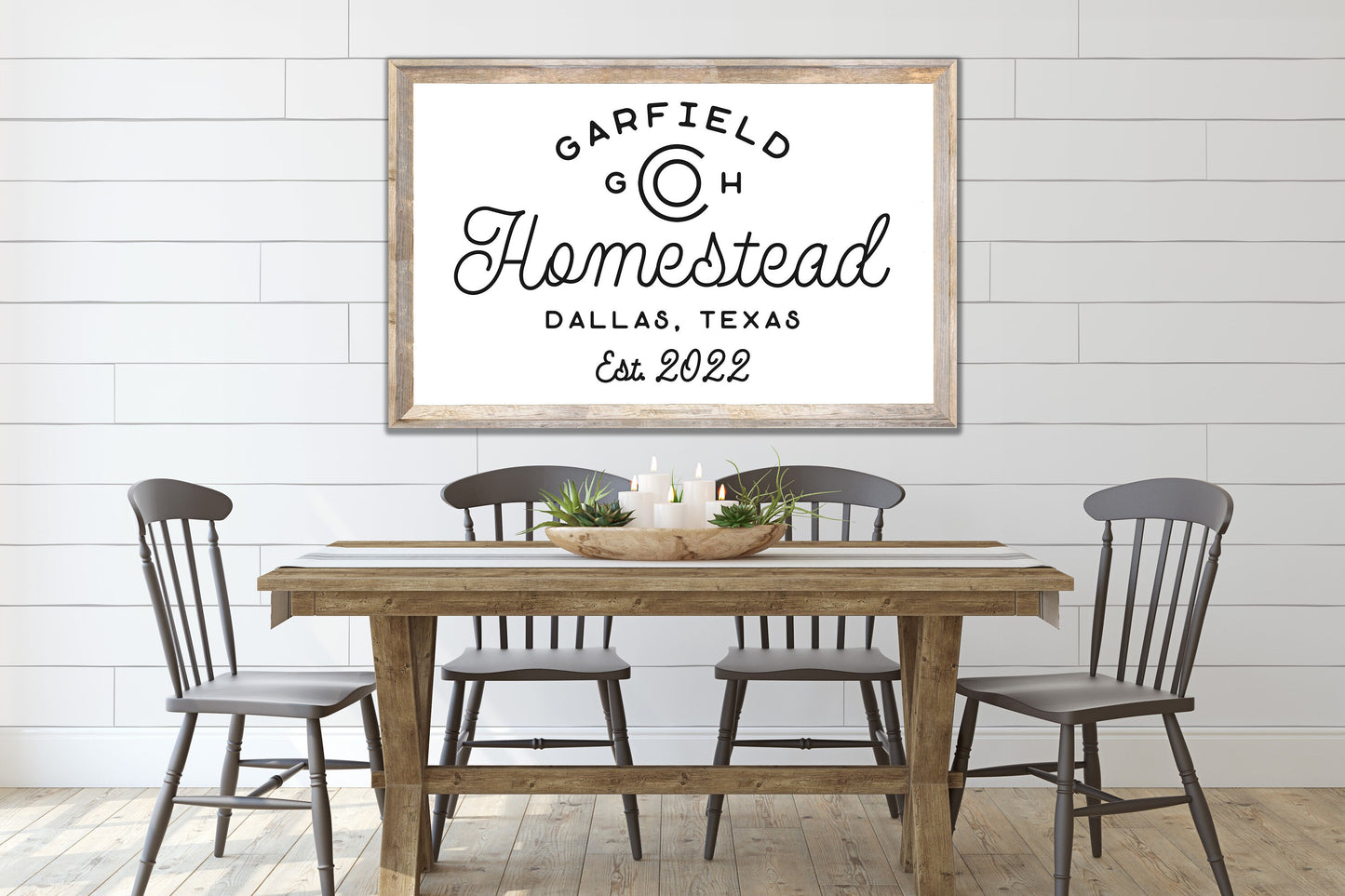 Last Name Sign, Homestead Sign, Modern Farmhouse Sign, Custom Name Sign, Family Name Sign, Canvas Print, Modern Farmhouse Decor