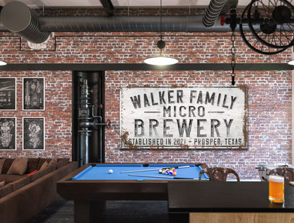 Personalized Brewery Sign, Custom Sports Bar Sign, Bar and Grill, Whiskey Bar Decor, Bar Decor, Game Room Decor, Man Cave, Game Room Sign